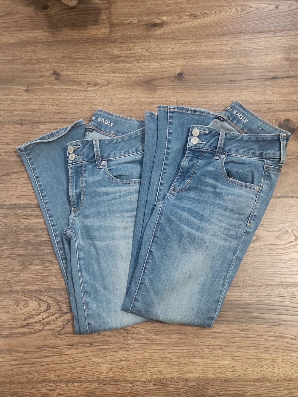 American Eagle Outfitters Light Wash Skinny Jeans Duo
